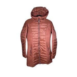 KUHL down Parka  women’s Cinnamon coat Spyfire Quilted Jacket size Medium puffer